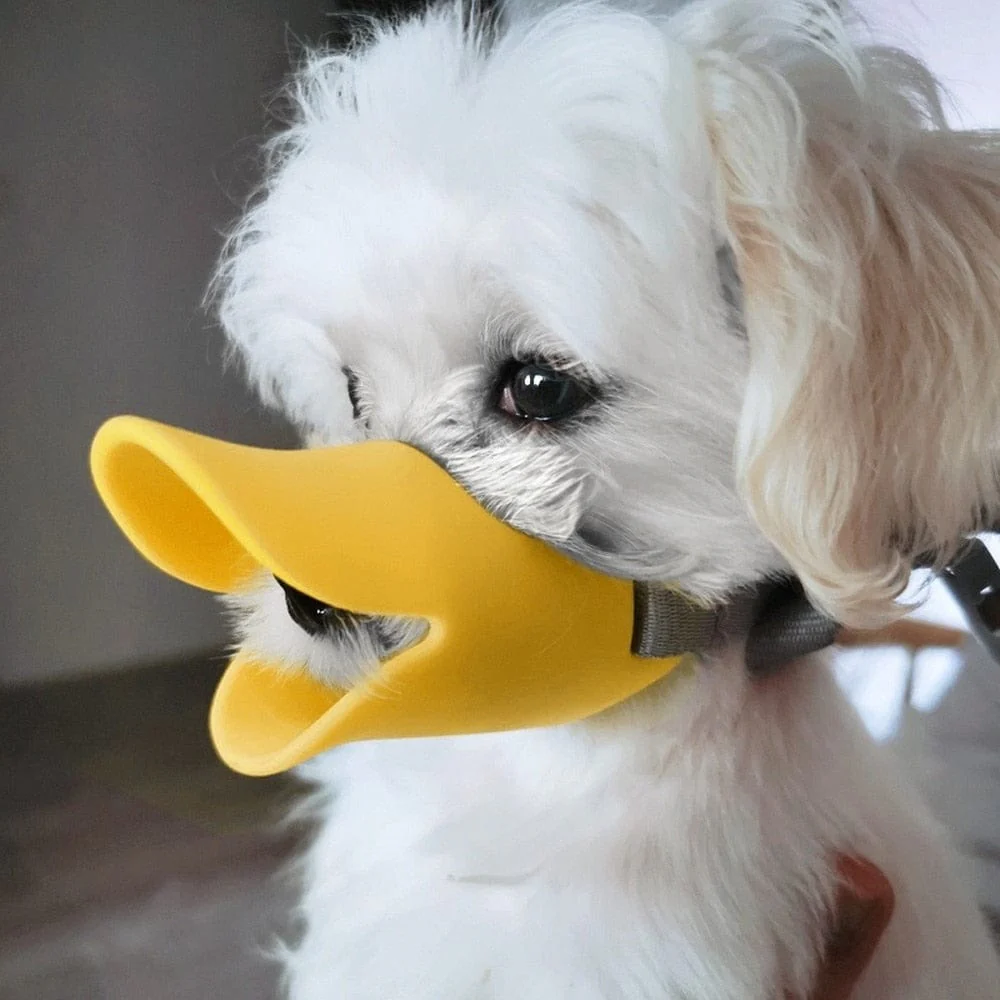 Dog Muzzle Silicone Duck Muzzle Mask for Pet Anti Bite Stop Barking - Image 4
