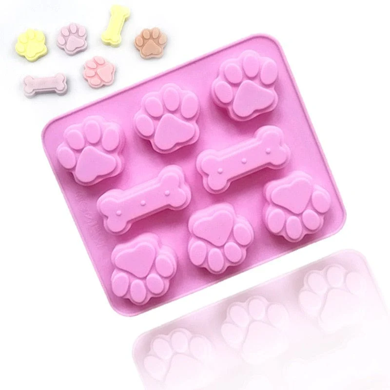 Dog Paw Bone Pet Silicone Mould Baking Accessories - Image 2