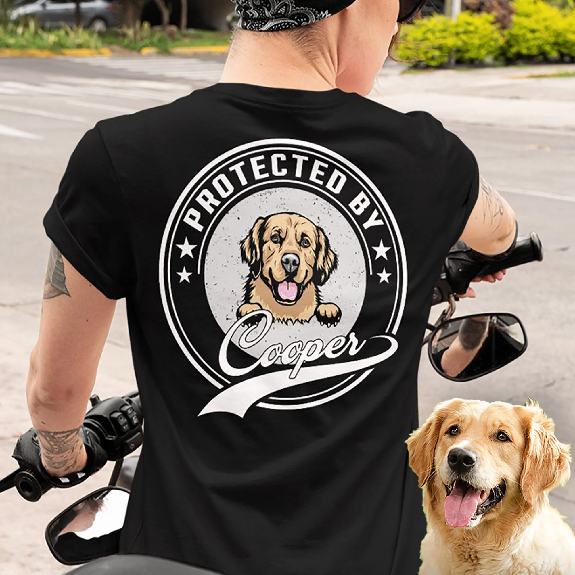 Dog Property Personalized Custom Dog Backside Shirt C370 - Image 2