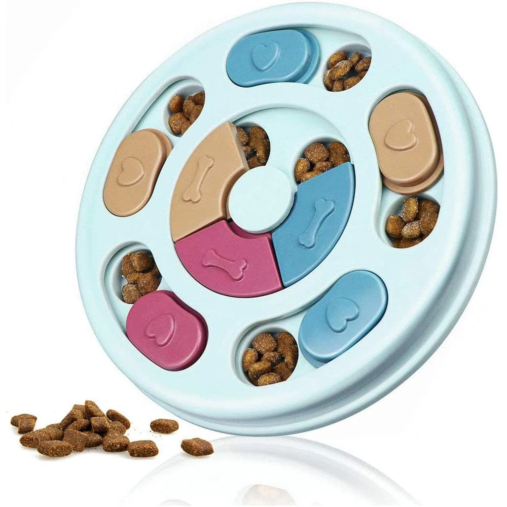 IQ Training Mental Enrichment Dog Treat Slow Feeeder Puzzle