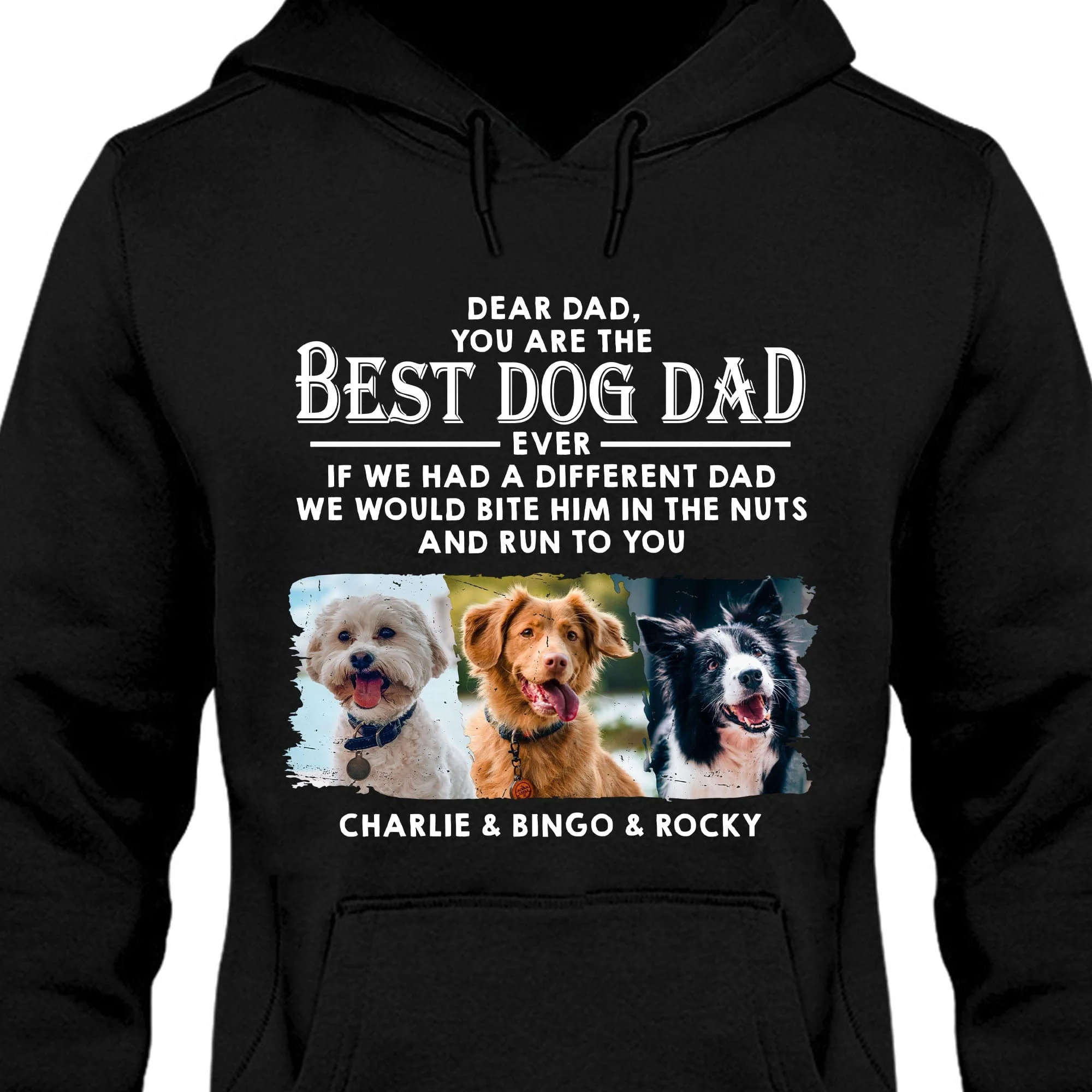 Dogs Run To You Personalized Custom Photo Dog Dad Shirt 890615 - Image 2