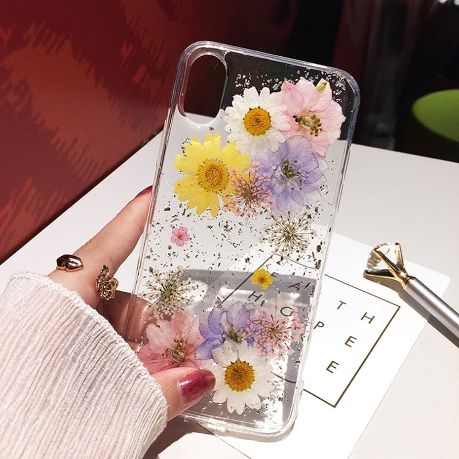 Dried Flower Phone Cases For iPhone Soft Silicone Cover - Image 5