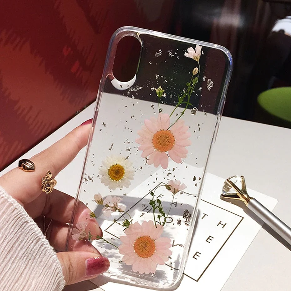 Dried Flower Phone Cases For iPhone Soft Silicone Cover - Image 6