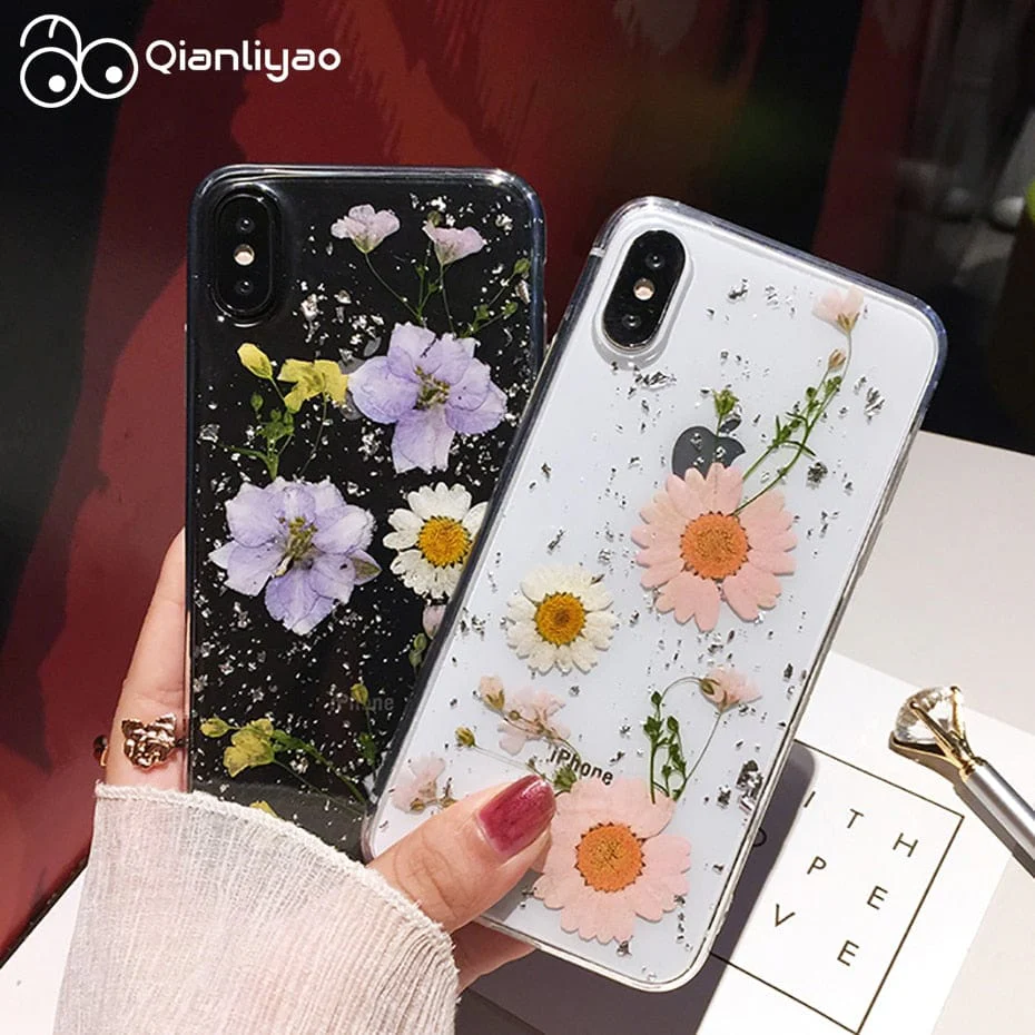 Dried Flower Phone Cases For iPhone Soft Silicone Cover - Image 7