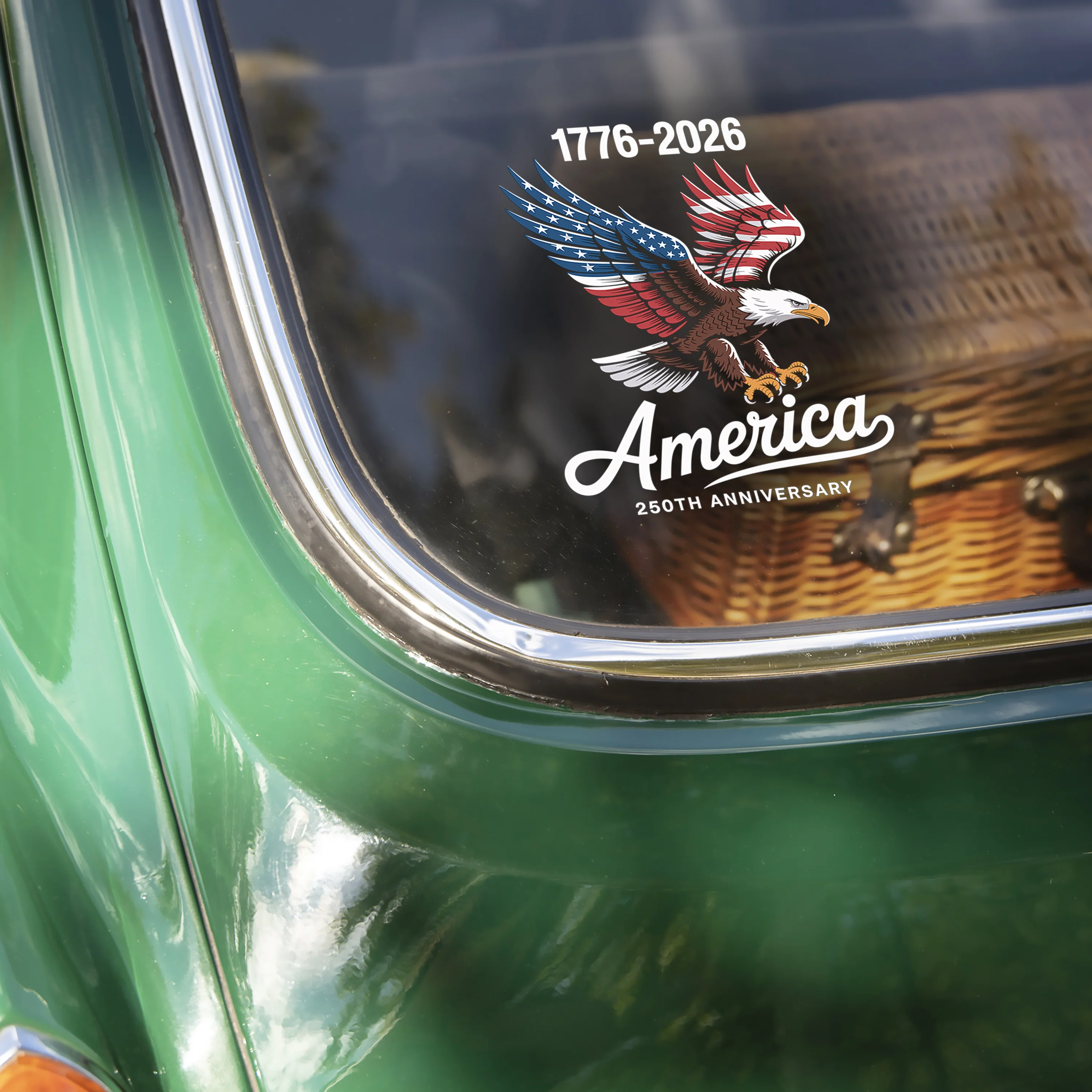 1776 - 2026 America 250th Anniversary Car Window Decal Sticker TH10 898421 - Image 2