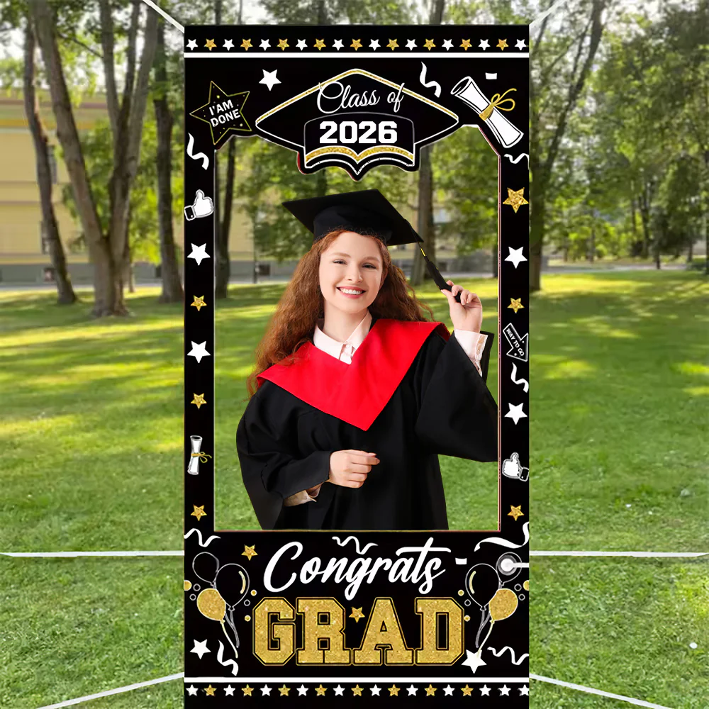 2026 Graduation Photo Booth Prop Frame Banner For Graduate Party TH10 169125 - Image 5