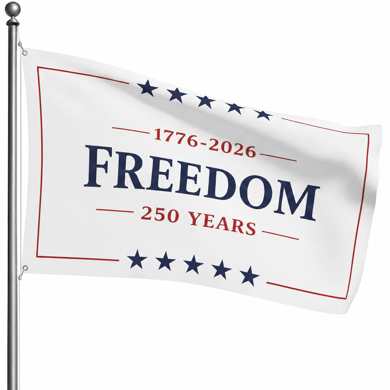 250 Years Freedom, 250 Years Patriotic American 1776 - 2026 Garden Flag TH10 170059 - Image 4