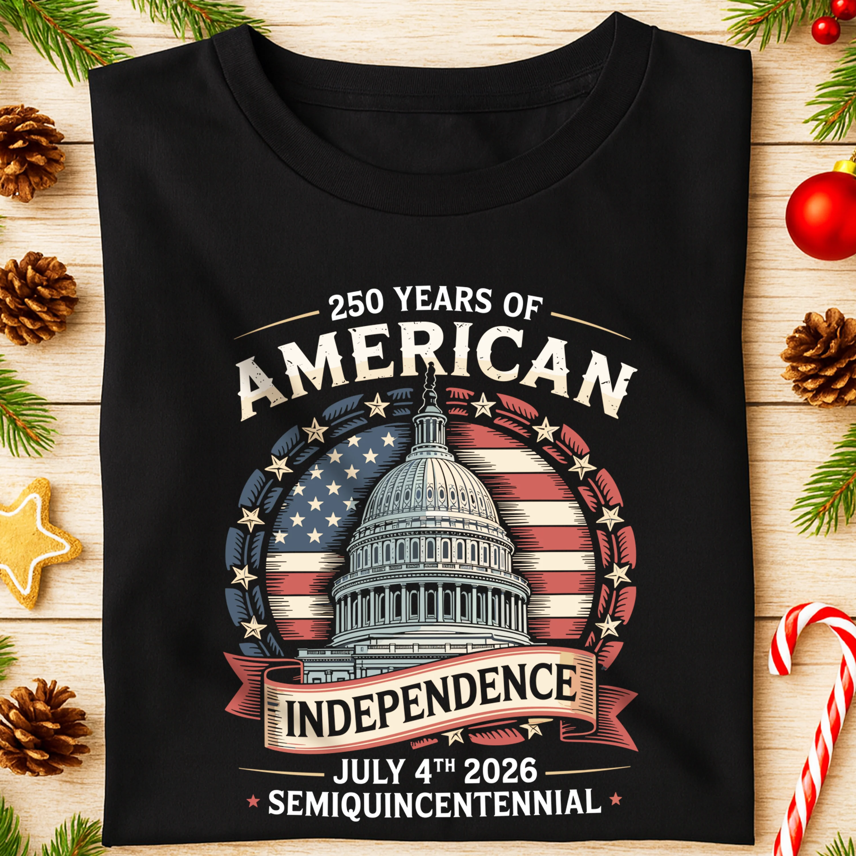 250 Years Of America Front Shirt TH10 894651 - Image 4