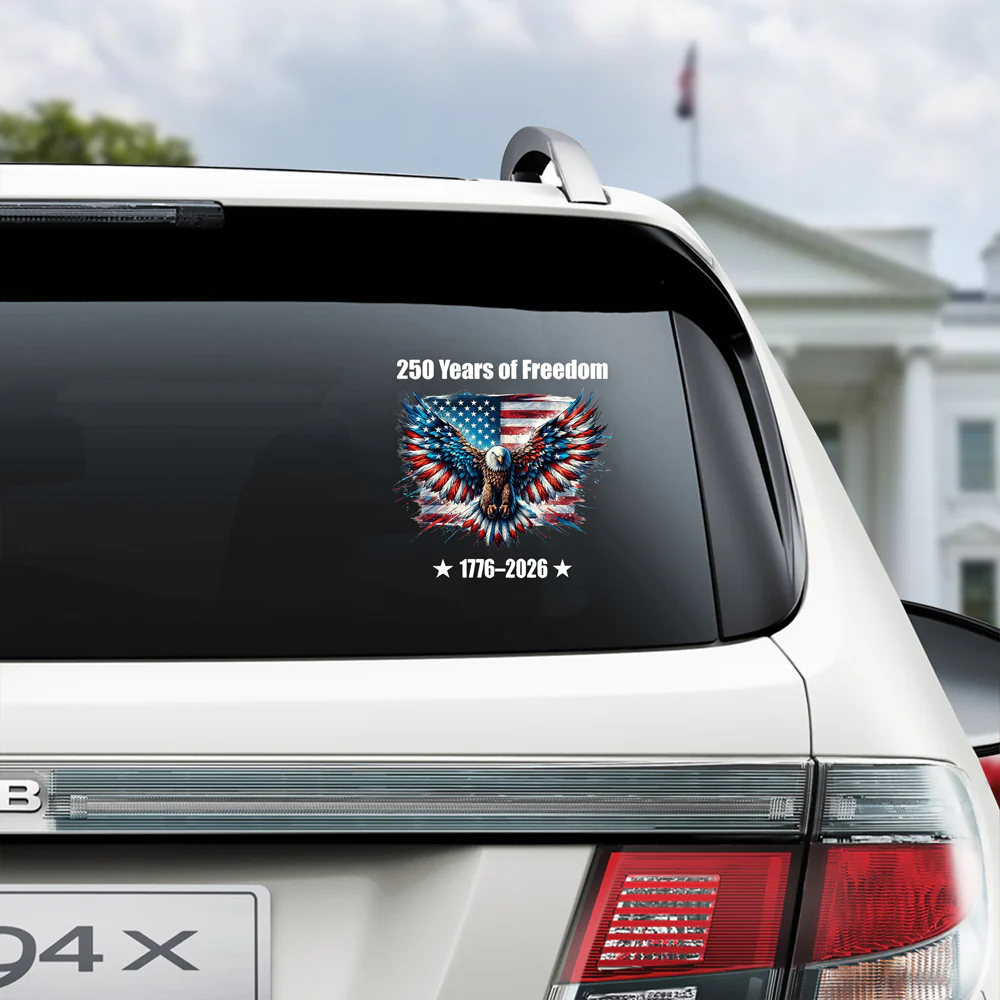 250 Years of Freedom With Eagle Car Window Decal Sticker TH10 898357 - Image 5