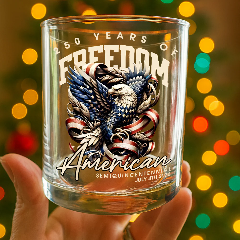 250 Years Of Freedome America Whiskey Glass TH10 894541 - Image 2