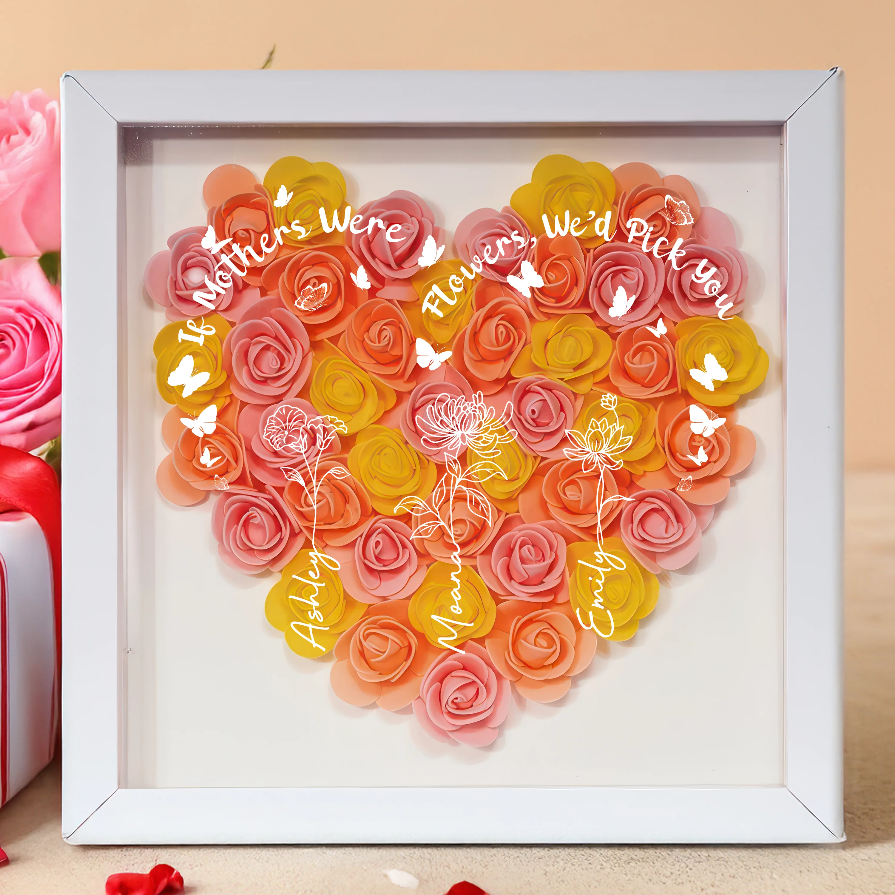 A Mother Is Like A Flower - Flower Shadow Box For Mother's Day TH10 892555 - Image 3