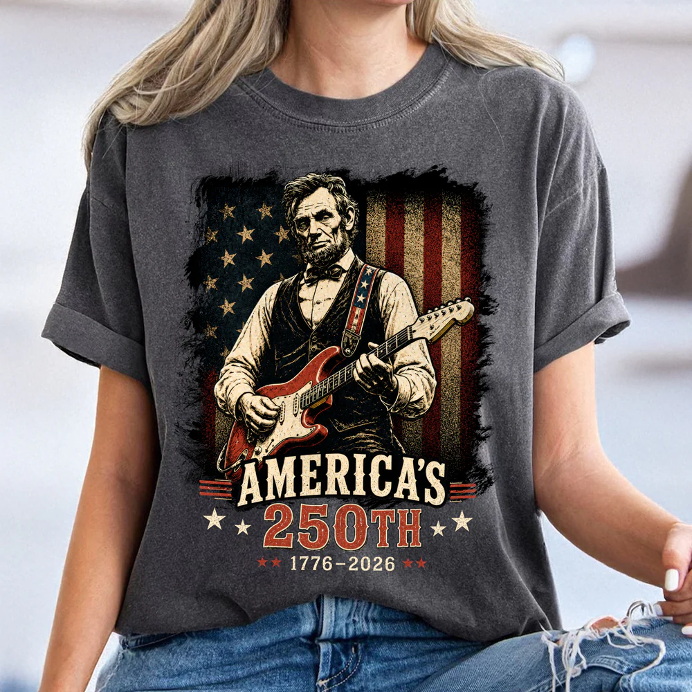 Abraham Lincoln Guitar Americas 250th Anniversary Comfort Shirt TH10 170127 - Image 3