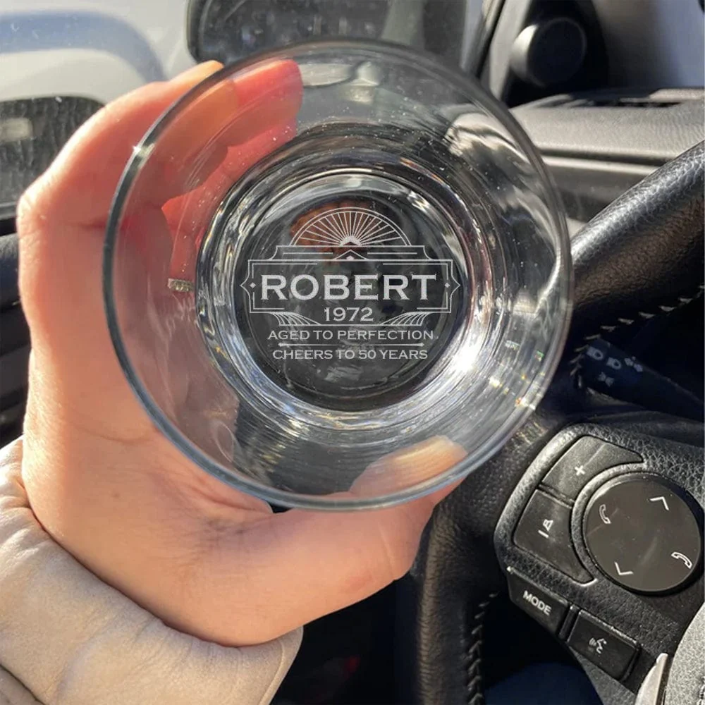 Aged To Perfection Engraved Rock Glass Personalized Gift TH10 891005 - Image 3