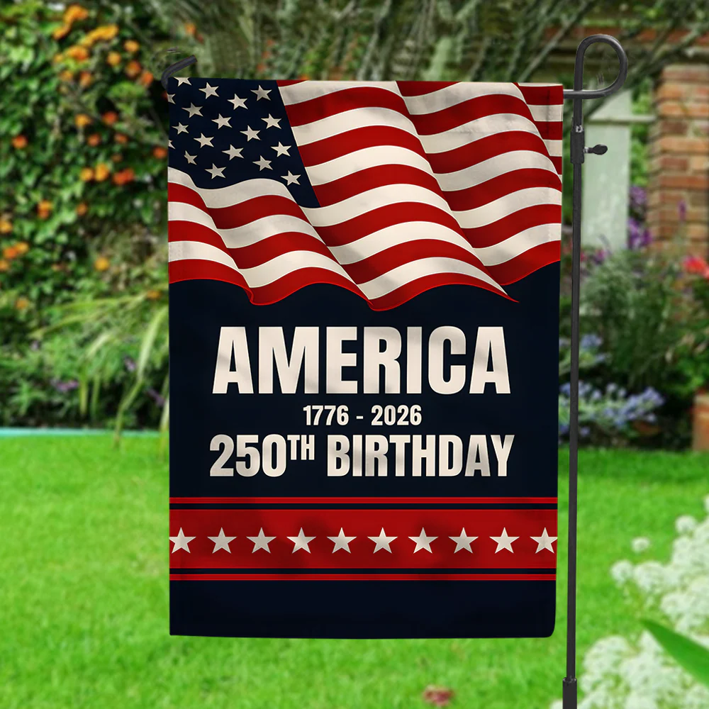 America 1776 - 2026 250th Birthday Garden Flag TH10 896035 - Image 5
