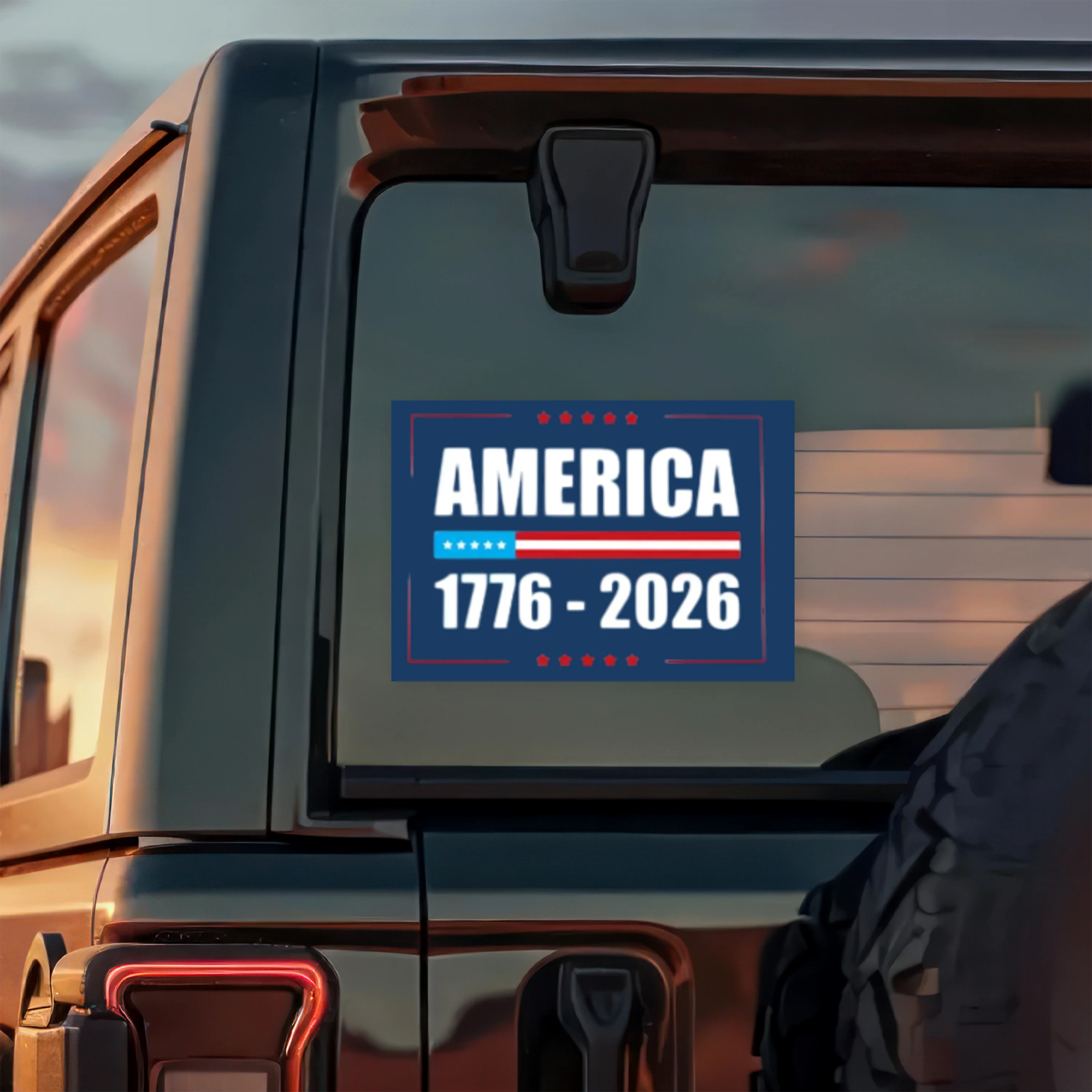 America 1776-2026 Car Window Decal Sticker TH10 896755 - Image 2