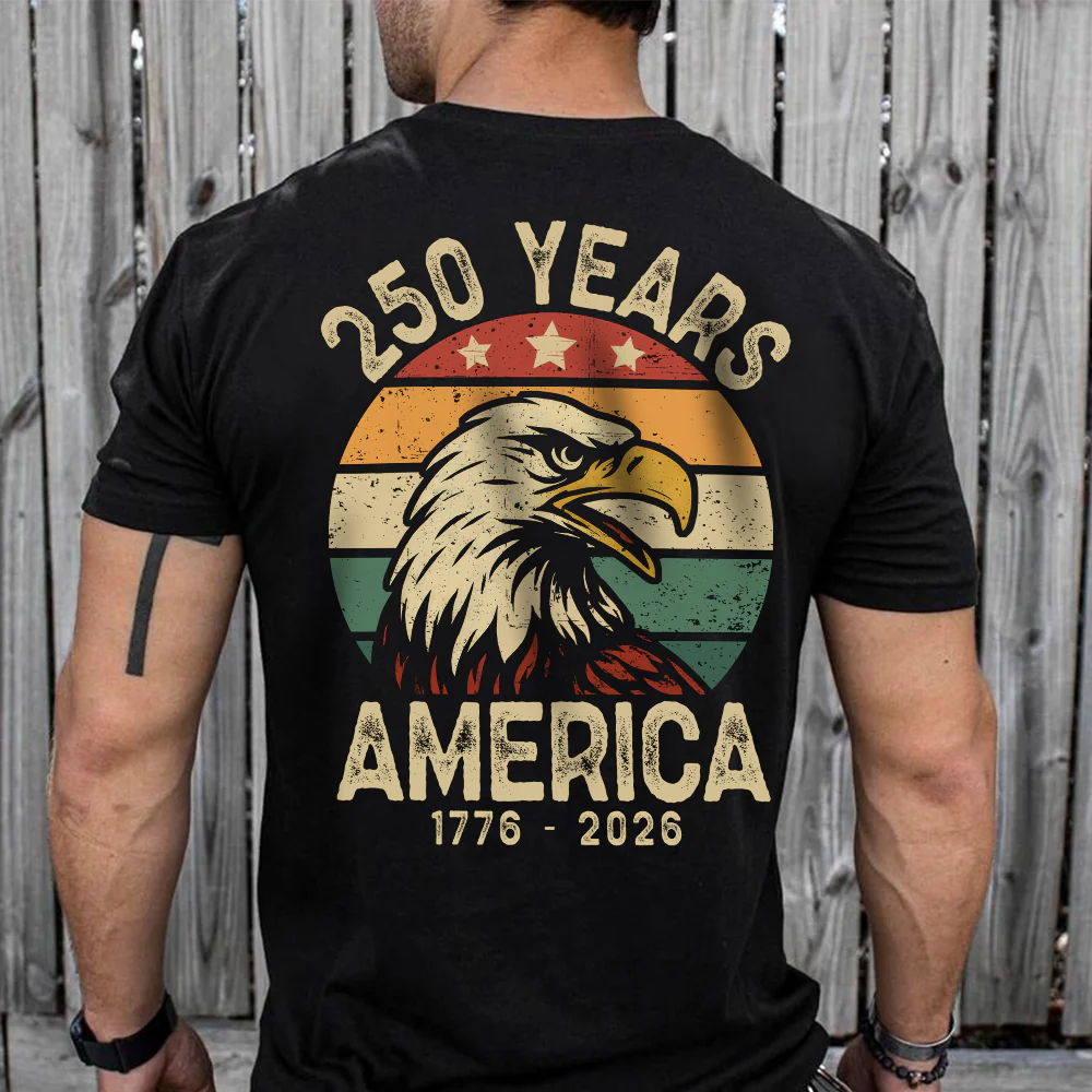 250 Years Of America Back Shirt TH10 894615 - Image 2