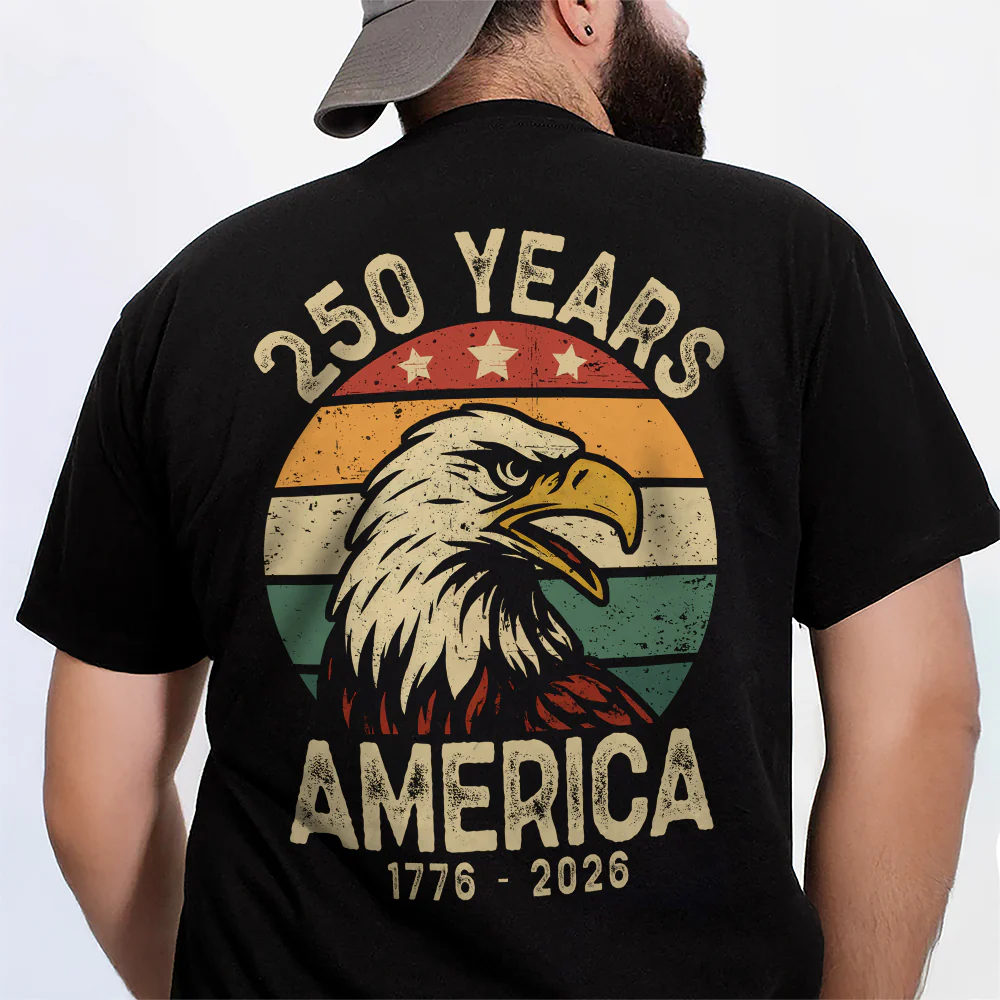 250 Years Of America Back Shirt TH10 894615 - Image 3