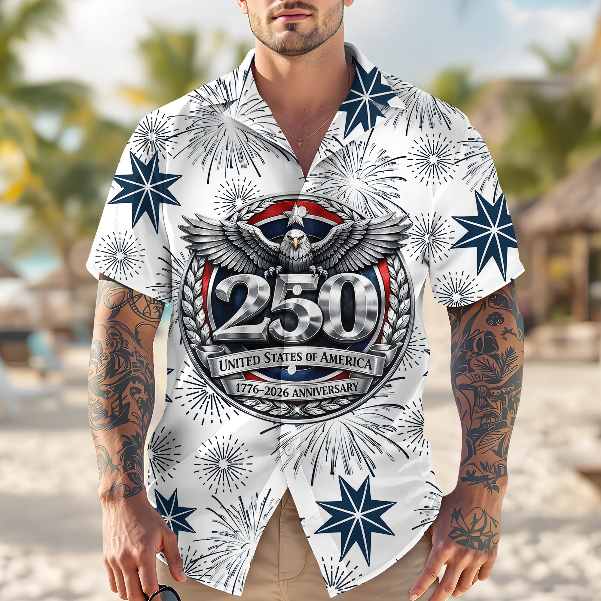 America 1776 - 2026 Hawaii Shirt TH10 898617 - Image 3