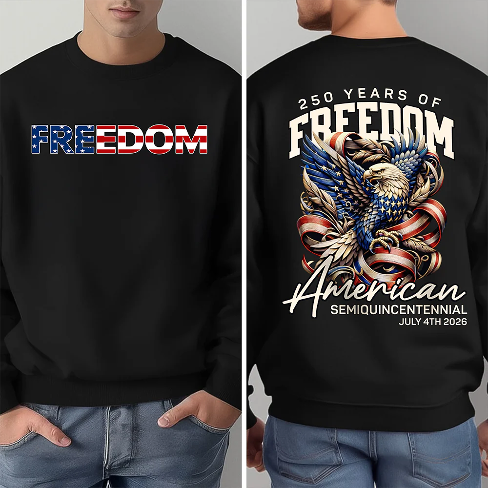 250 Years America Of Freedom Back & Front Dark Shirt TH10 169339 - Image 2
