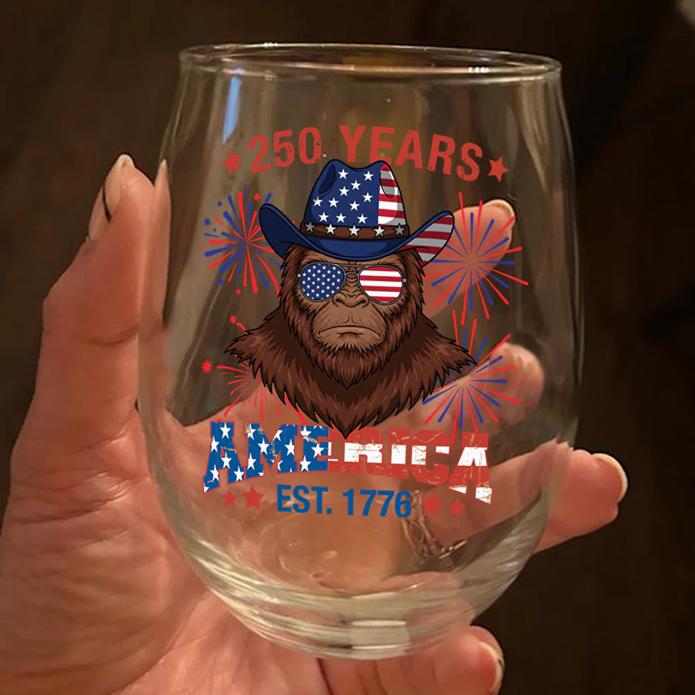 250 Years Of America Wine Glass TH10 894629 - Image 3
