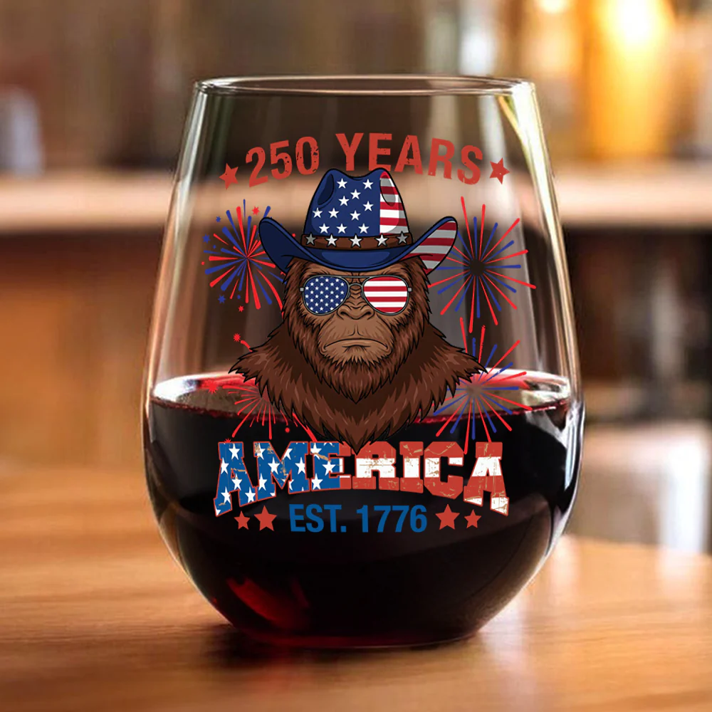 250 Years Of America Wine Glass TH10 894629 - Image 5