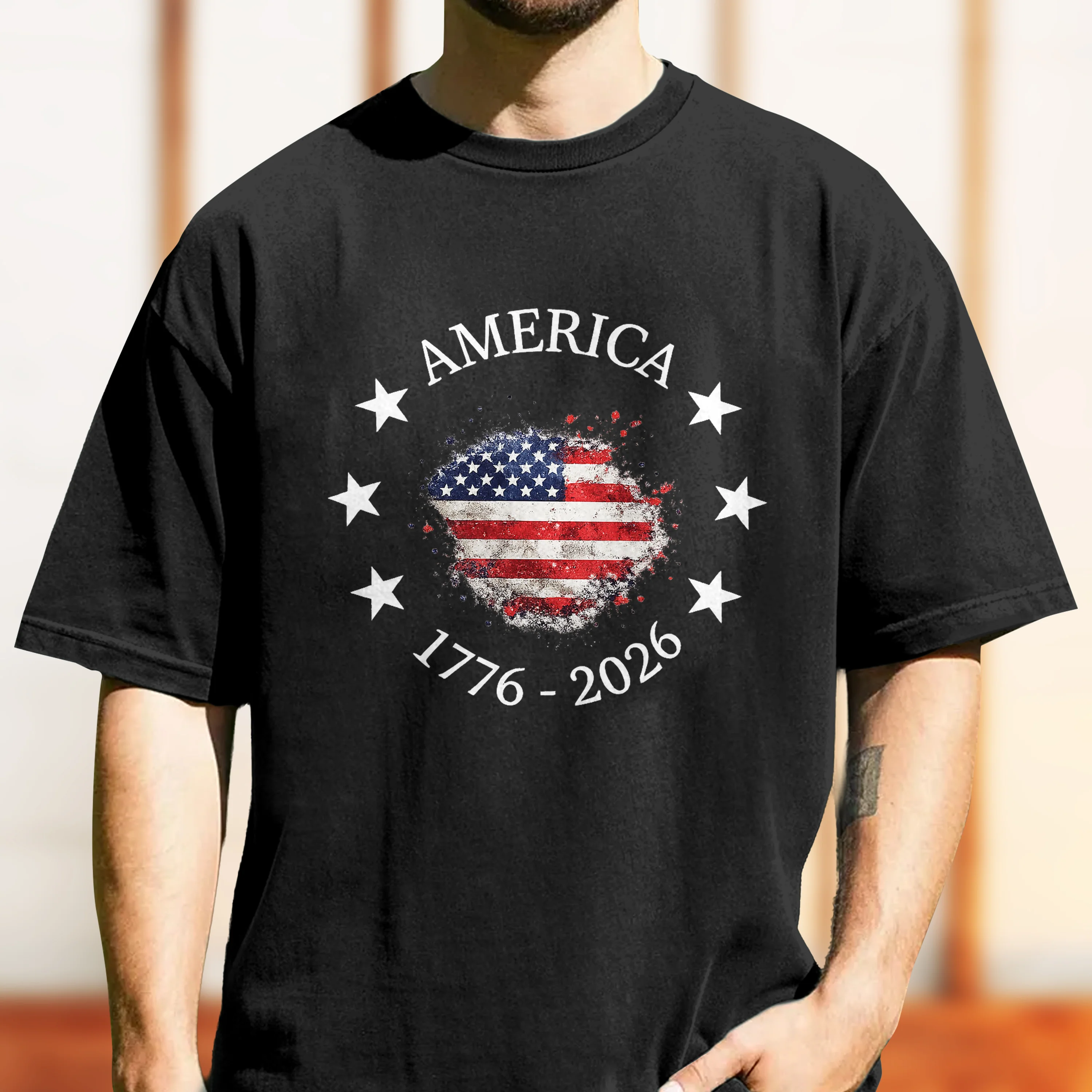 America 250th Anniversary 1776 – 2026, Vintage USA Flag Patriotic Comfort Shirt TH10 170123 - Image 2