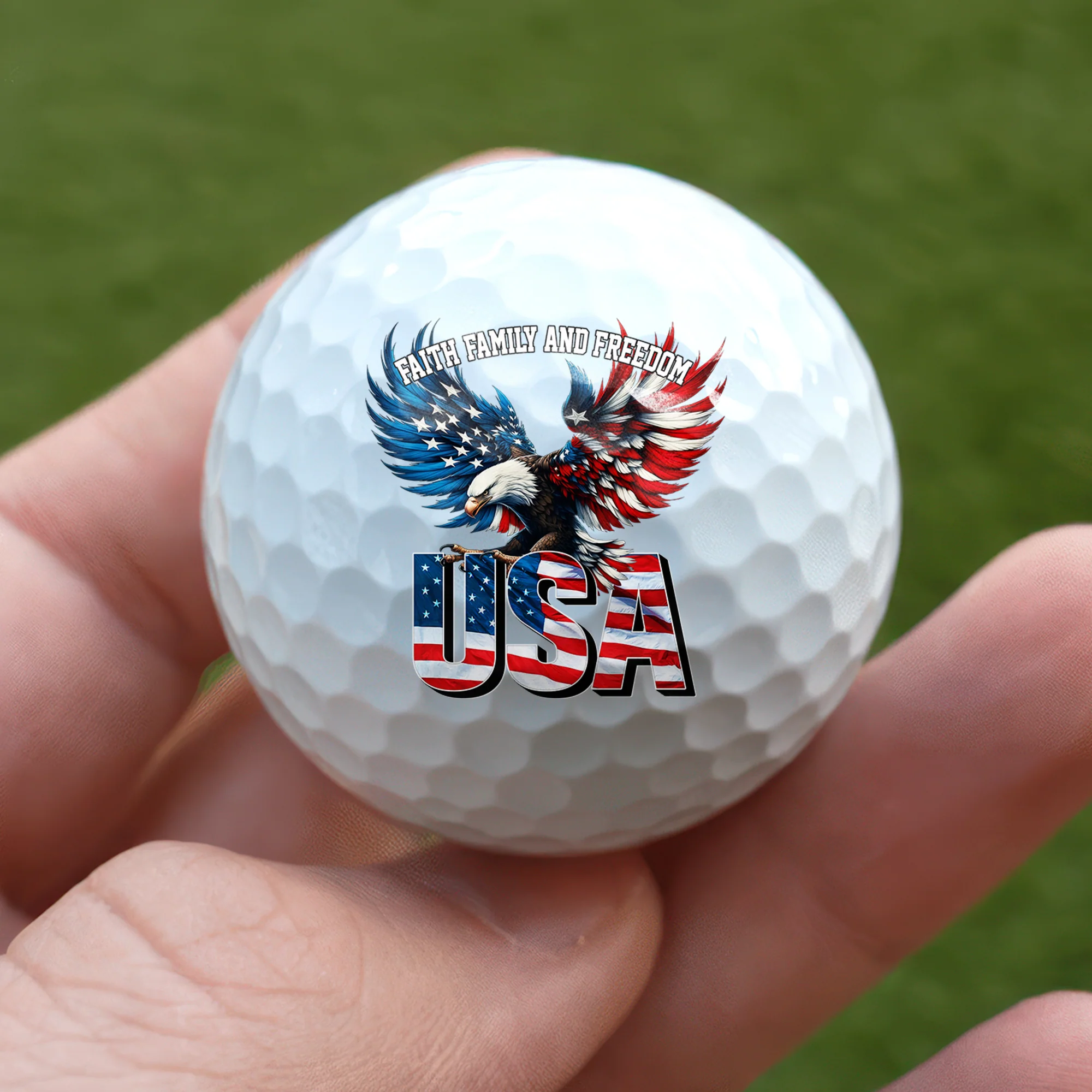 America Faith, Family And Freedom Golf Ball TH10 169253 - Image 2