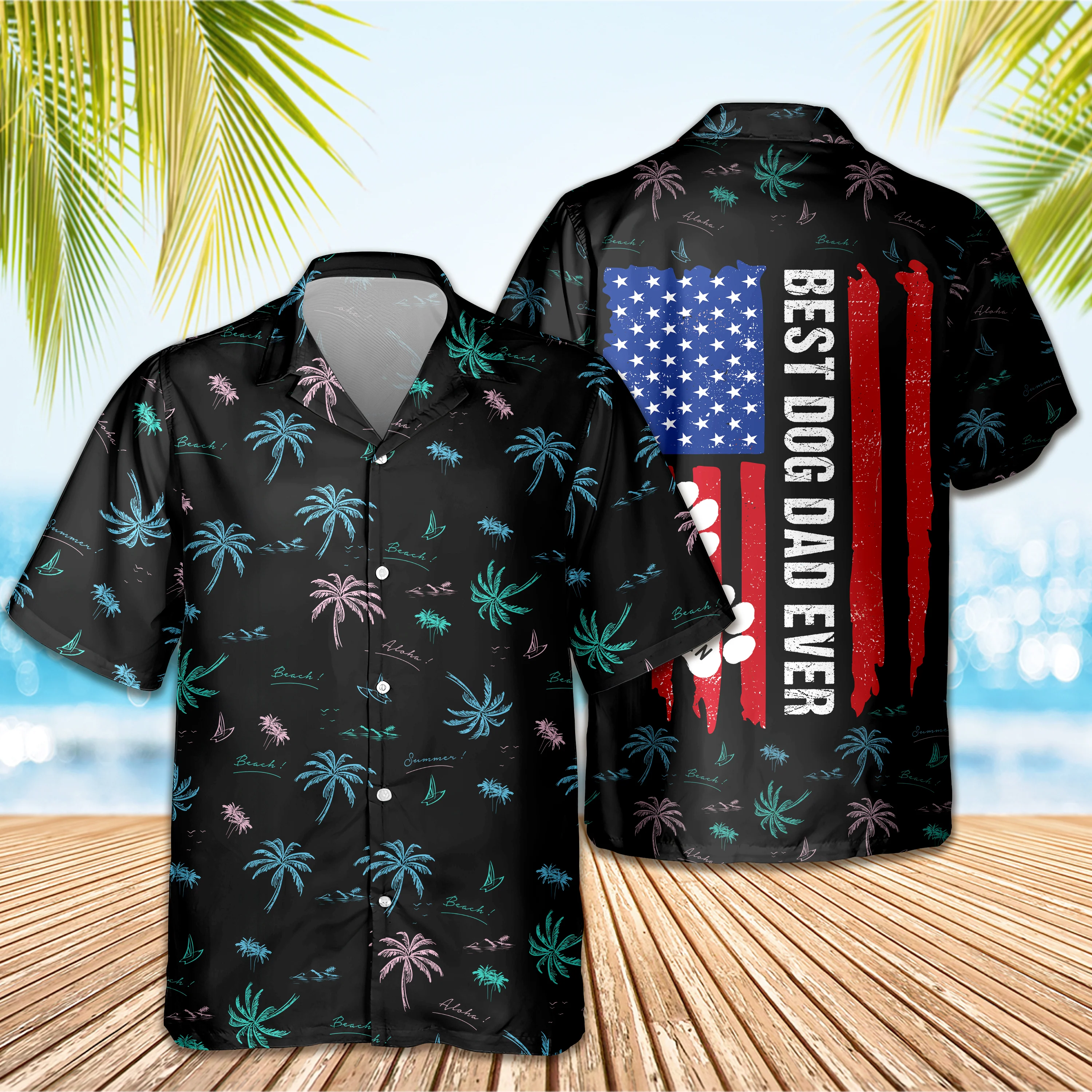 Best Dog Dad Ever Hawaii Shirt For Dog Lover TH10 892971 - Image 4