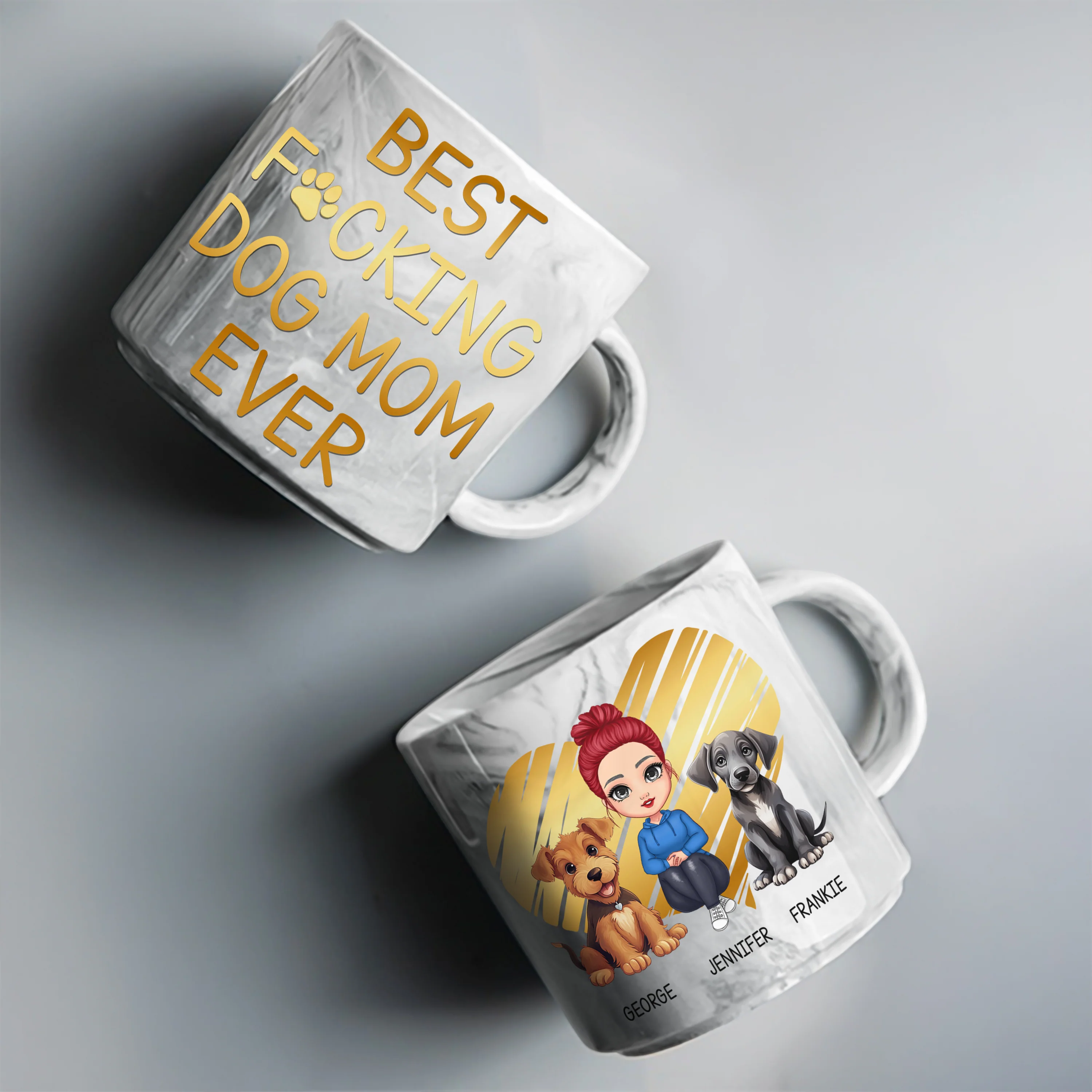 Best Dog Mom Ever Mother's Day Marble Mug TH10 892625 - Image 4