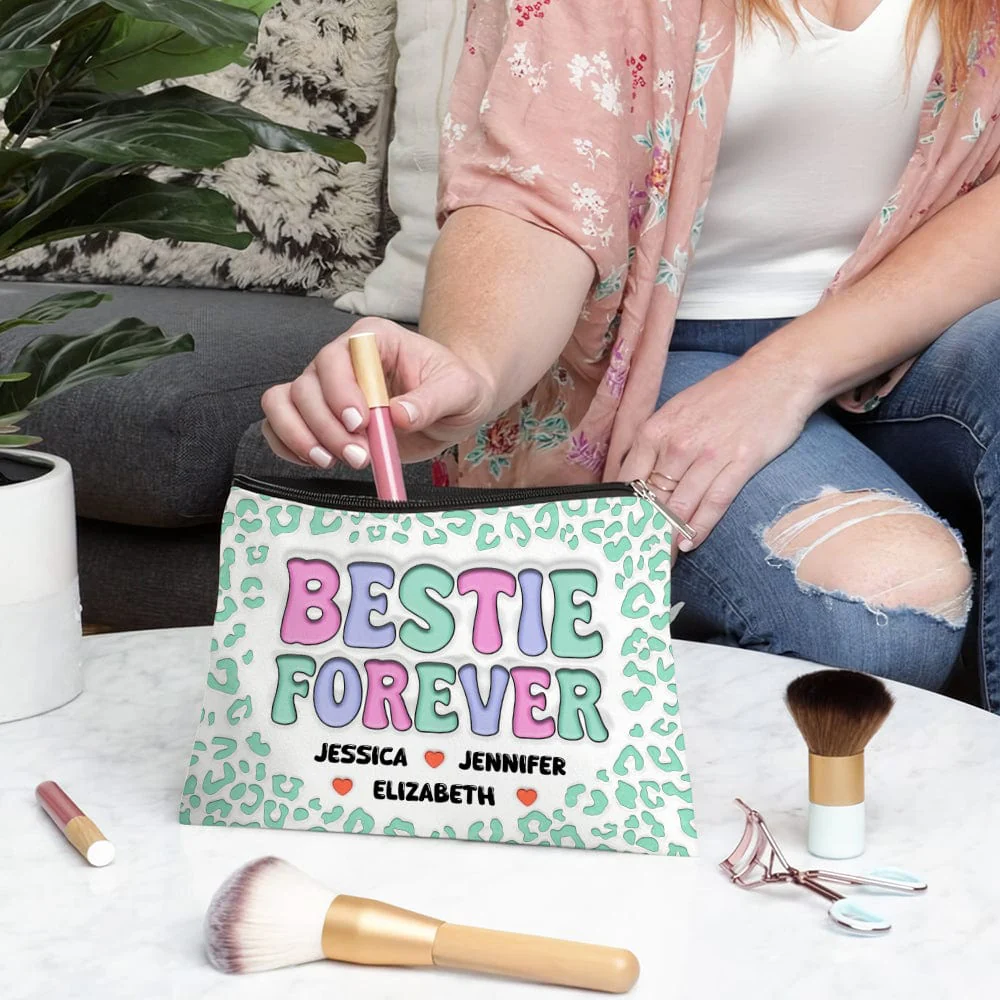 Bestie Forever Cosmetic Bag Personalized Gift T368 890617 - Image 5