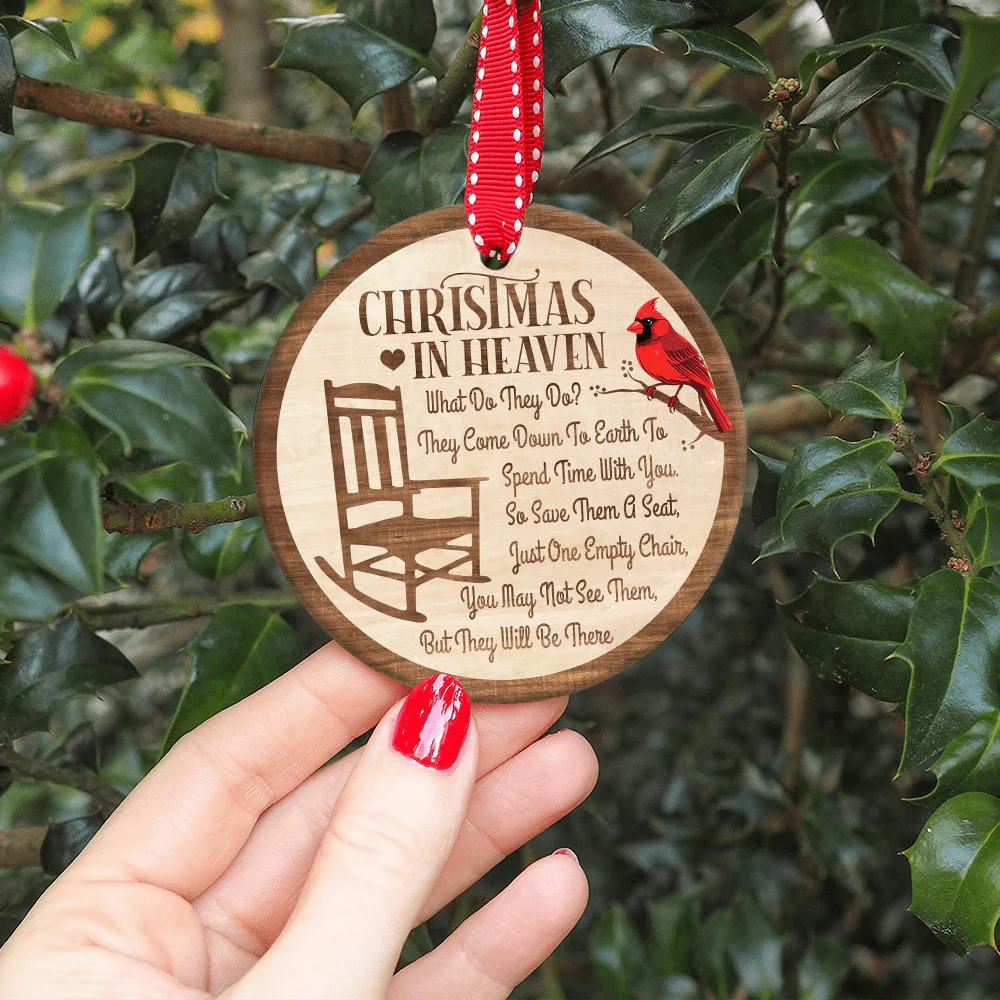 Christmas In Heaven Ceramic Ornament Personalized Gift TA29 890045 - Image 3