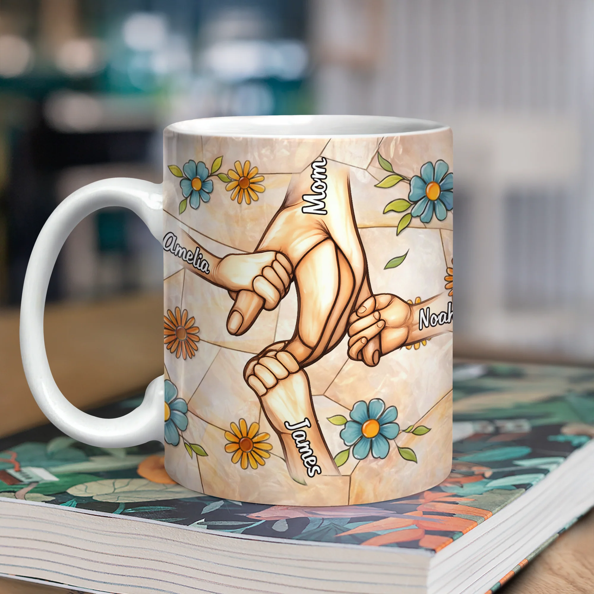 Custom 3D Inflated Effect Printed Mug - Personalized Mother's Day Gifts For Mom, Grandma TH10 898749 - Image 3