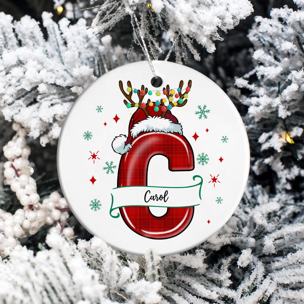 Custom Alphabet And Name Christmas Ceramic Ornament TH10 891407 - Image 4