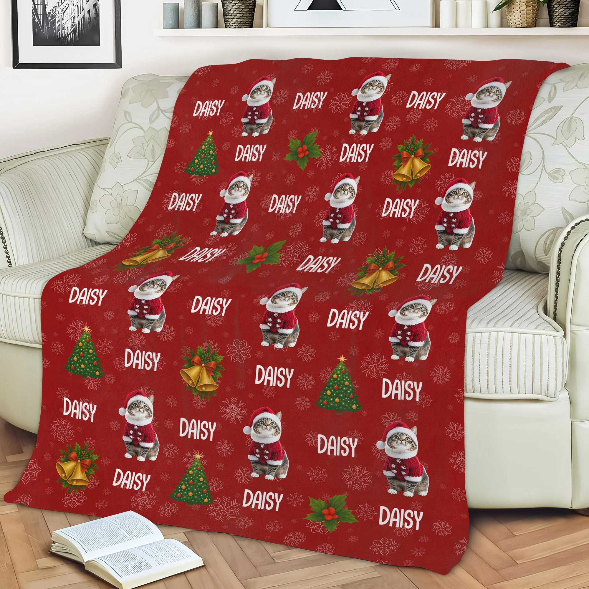 Custom Cat Photo Blanket For Christmas TH10 896023 - Image 2