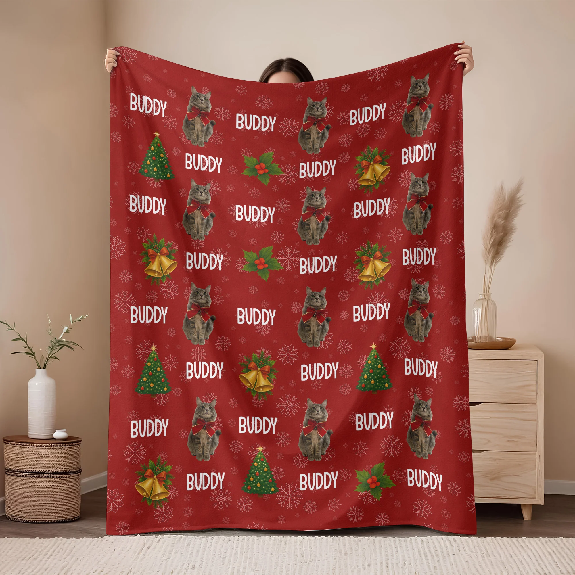 Custom Cat Photo Blanket For Christmas TH10 896023 - Image 5