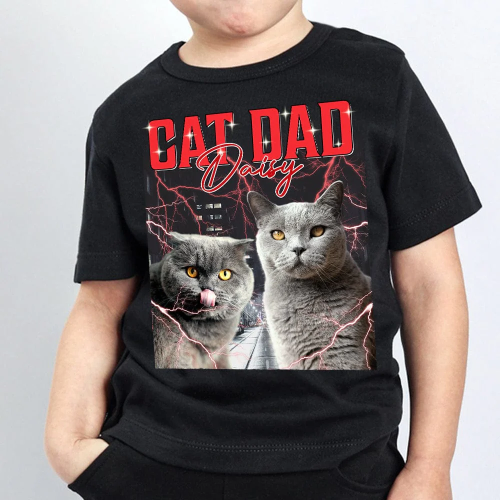Custom Cat Photo For Kids Sweatshirt K228 889729 - Image 2