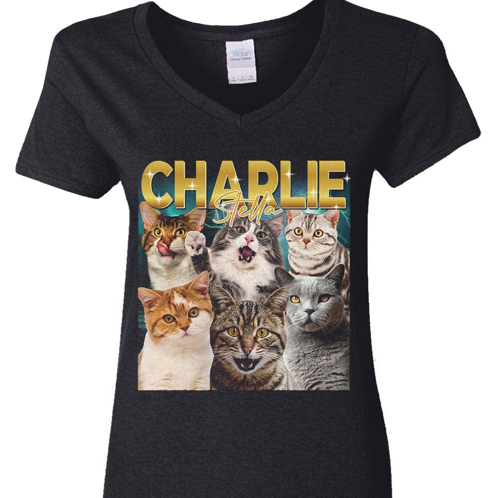 Custom Cat Photo Gradient Name Cat Shirt TA29 889697 - Image 4