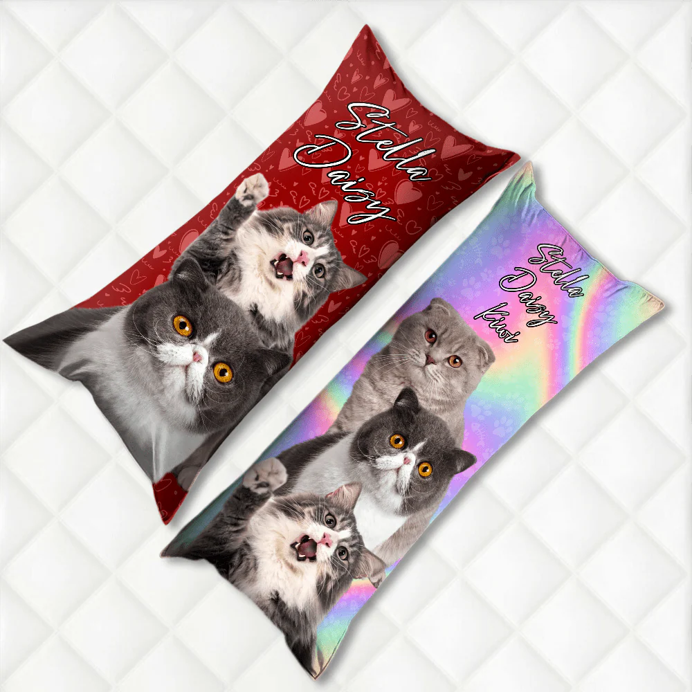 Custom Cat Photo Rectangle Pillow Case TA29 890403 - Image 4