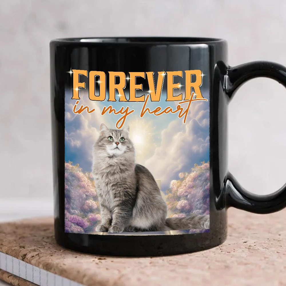 Custom Cat Photo Retro Style Mug TA29 889721 - Image 2