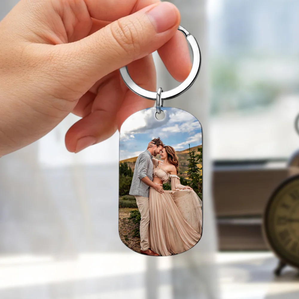 Custom Couple Photo I Like You More Than Originally Planned Metal Keychain For Valentine's Day TH10 898383 - Image 7