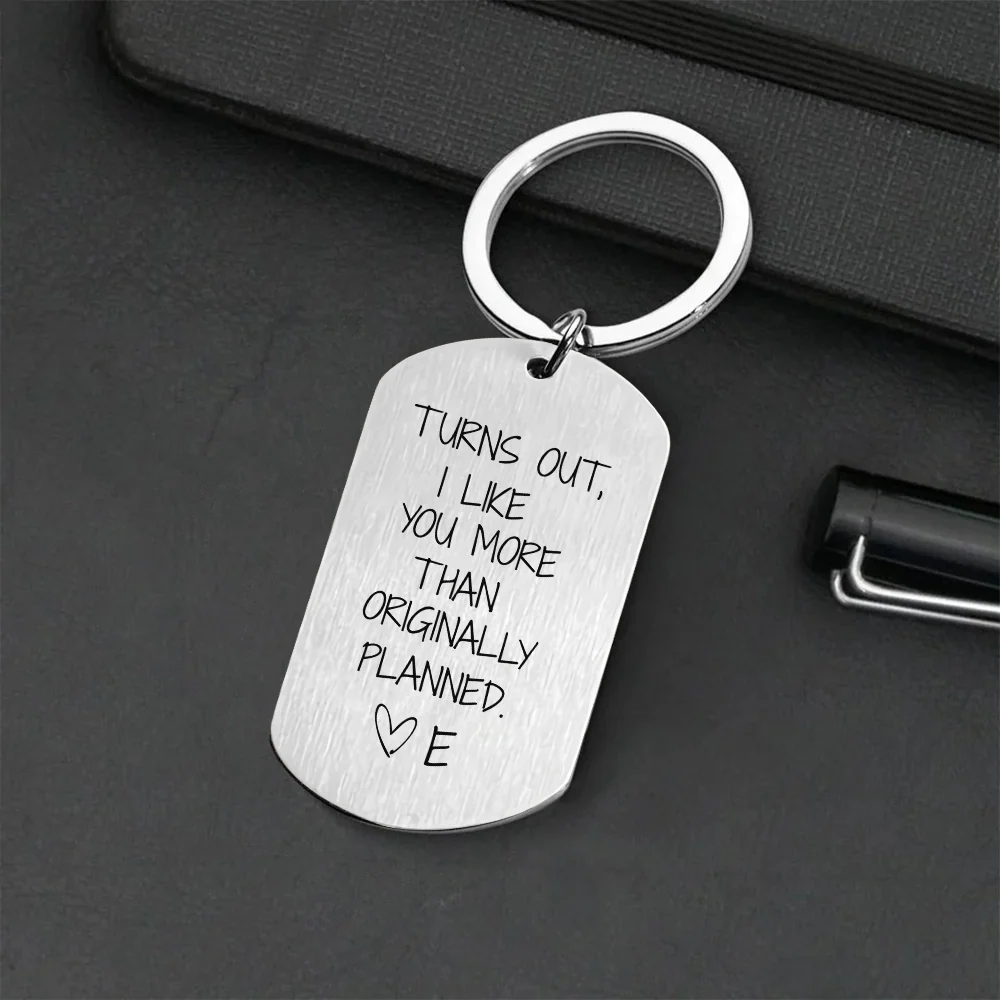 Custom Couple Photo I Like You More Than Originally Planned Metal Keychain For Valentine's Day TH10 898383 - Image 8
