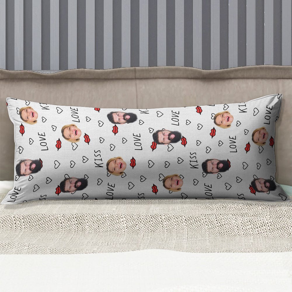 Custom Couple Photo Rectangle Pillow Case TA29 890451