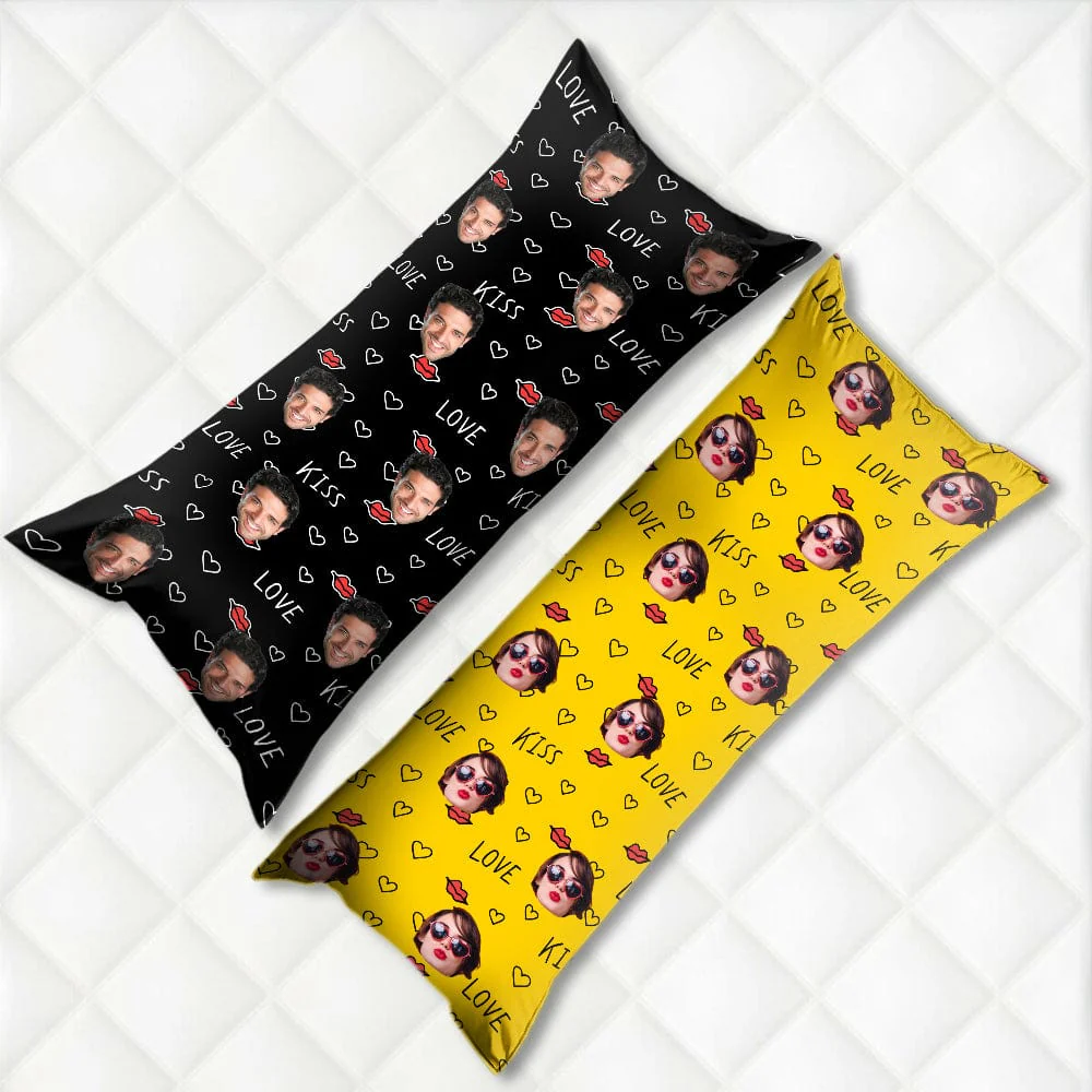 Custom Couple Photo Rectangle Pillow Case TA29 890451 - Image 2