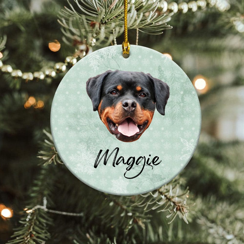 Custom Dog And Cat Photo Christmas Gift Ceramic Ornament N304 889861 - Image 2