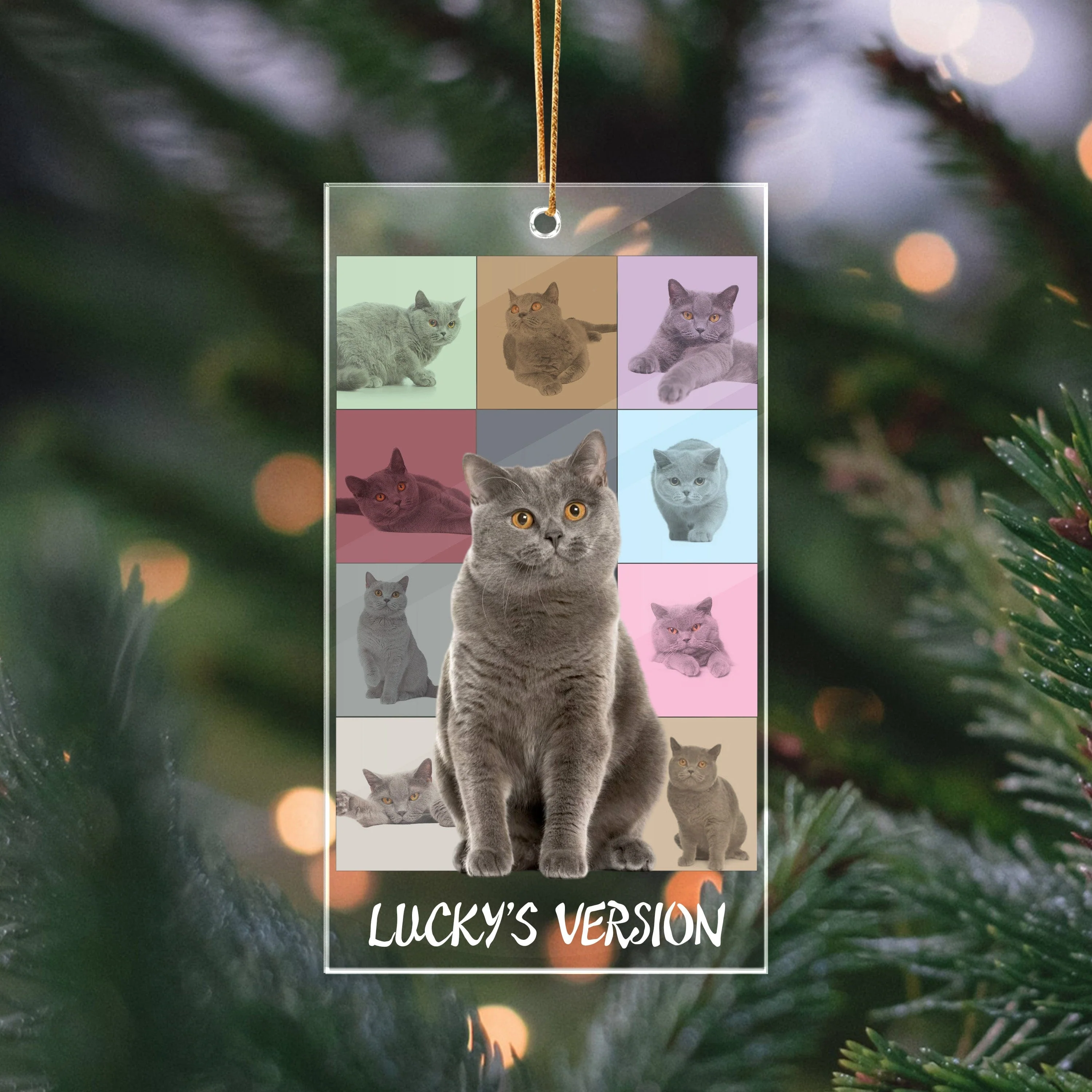 Custom Dog And Cat Photo Eras Tour Style Christmas Ornament TH10 892039 - Image 2