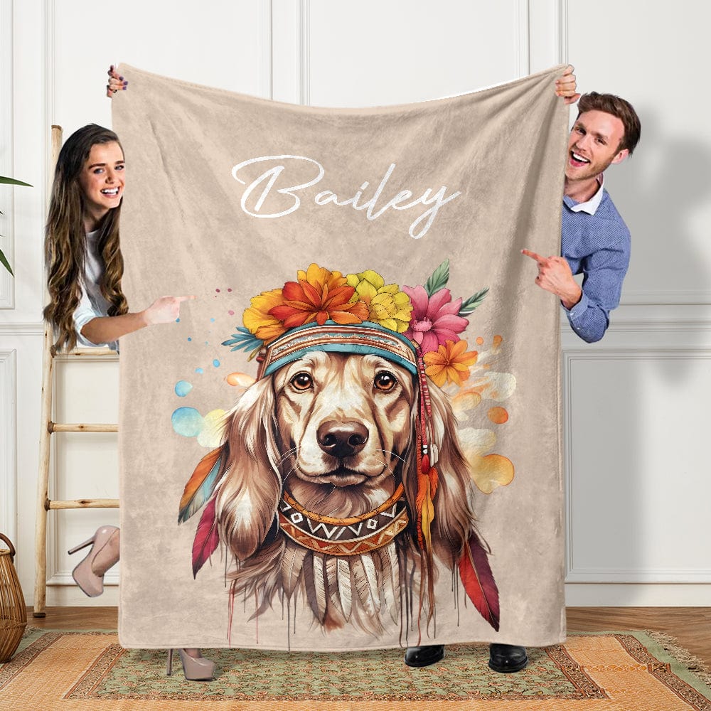 Custom Dog Clipart Blanket Oil Painting TH10 891685 - Image 4