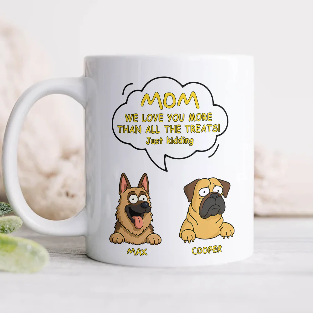 Custom Dog Clipart Just Kidding For Dog Lover Mug TH10 892695 - Image 5
