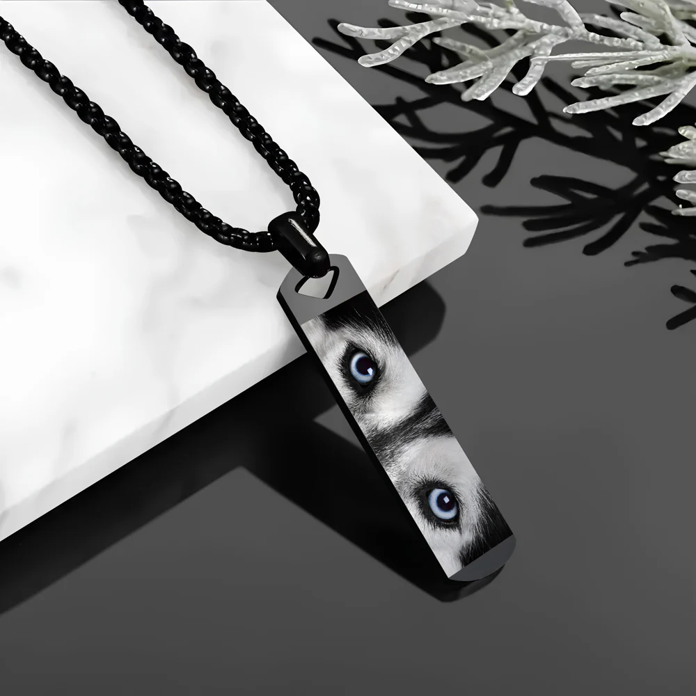 Custom Dog Eyes Photo Long Necklace For Dog Lover TH10 892861 - Image 8