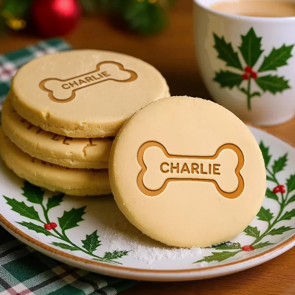 Custom Dog Name With Bone Cookie Stamp For Pet Lover TH10 898027