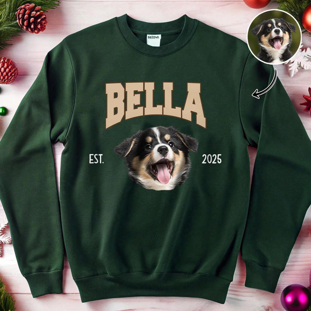 Custom Dog Photo And Name Sweatshirt For Dog Lover TH10 896885 - Image 6